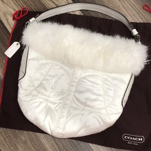 NEW Coach Fur Bag